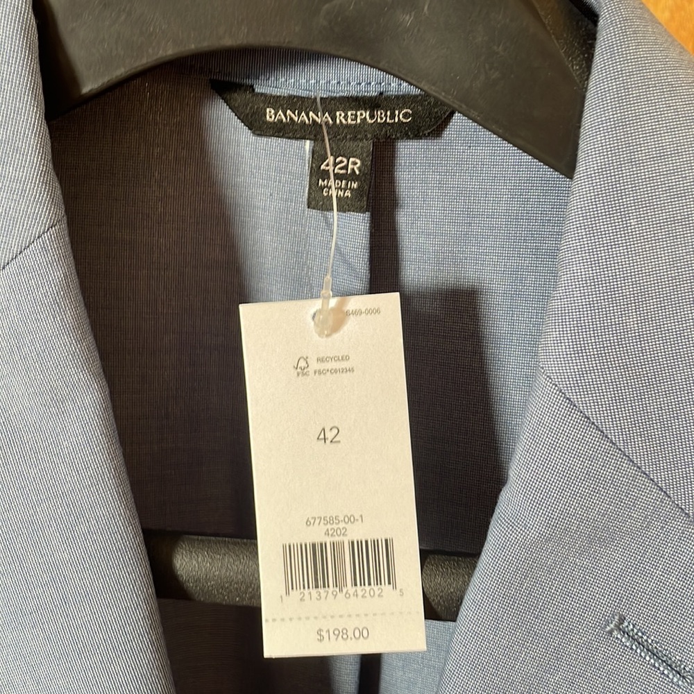 Banana Republic NWT suit jacket blue